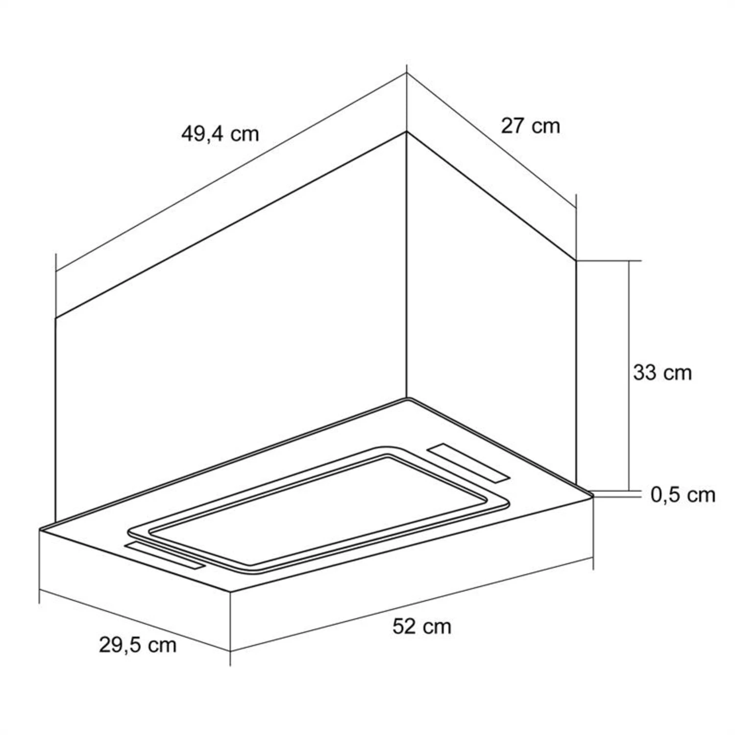 Hektor Dunstabzugshaube Einbau 52cm Abluft: 530 M³/h LED Touch Glas 8 Hektor Dunstabzugshaube Einbau 52cm Abluft: 530 M³/h LED Touch Glas – Bild 8