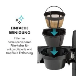 Aromatica II Set Kaffeemaschine, Mahlwerk, 1,25 L, Schwarz 17 Aromatica II Set Kaffeemaschine, Mahlwerk, 1,25 L, Schwarz -Outdoor Grills Store 10032874 de 0007 logo