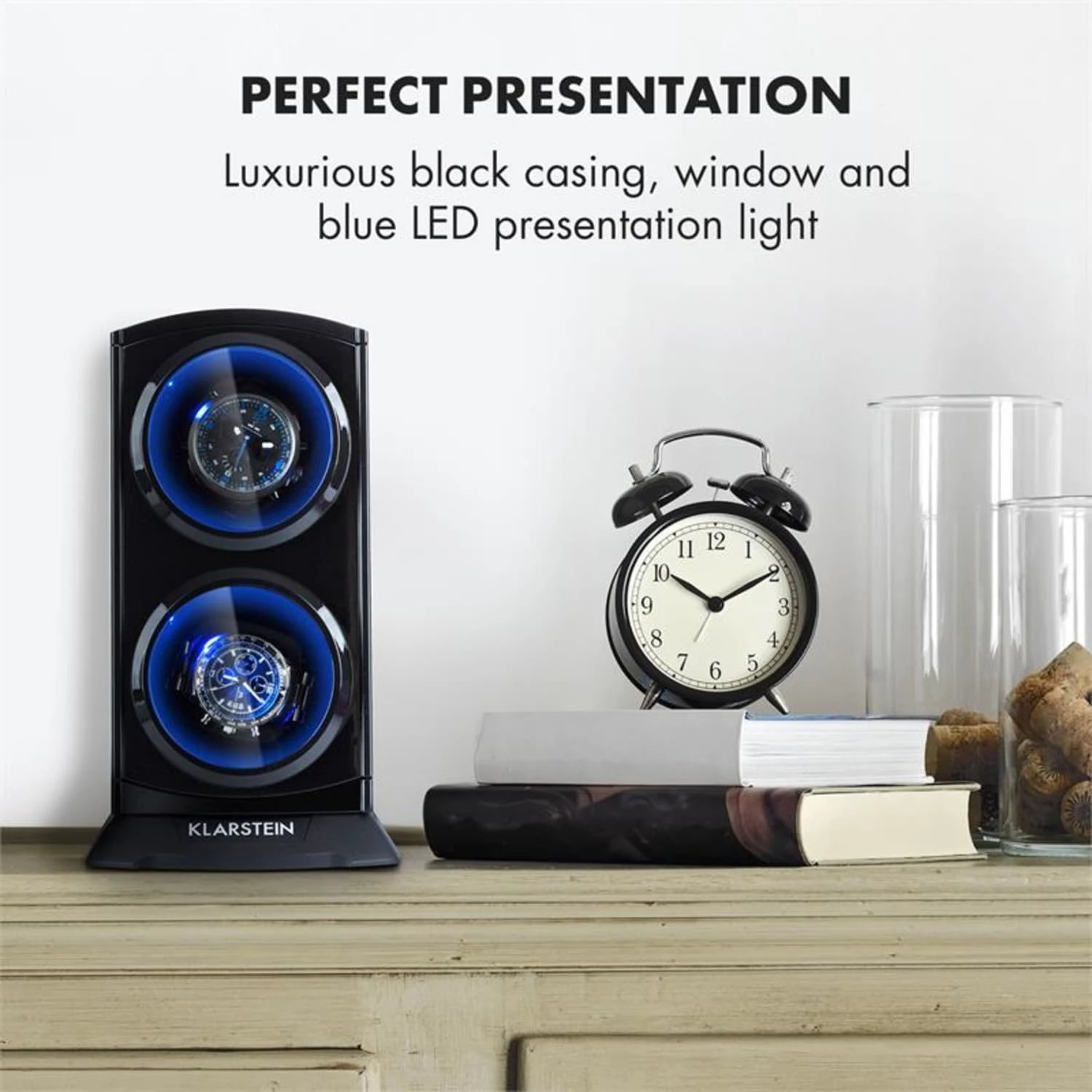 St. Gallen Premium Uhrenbeweger 2 Uhren 4 Geschwindigkeiten 4 St. Gallen Premium Uhrenbeweger 2 Uhren 4 Geschwindigkeiten – Bild 4