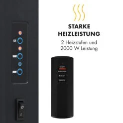 Lausanne Vertical Elektrischer Kamin 1000 Oder 2000W Feuerillusion -Outdoor Grills Store 10032892 de 0004 logo