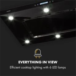 Valeria Inselabzugshaube 90cm 650m³/h Abluft Touch LED Glas Edelstahl -Outdoor Grills Store 10032902 uk 0003 logo Klarstein Valeria Inselabzugshaube 90cm Edelstahl