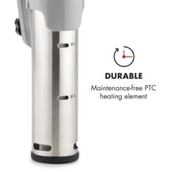 Quickstick Flex 1300W 3D Circulating 0-95 °C IPX7 Timer Silber -Outdoor Grills Store 10032906 yy 0008 logo Klarstein Quickstick Flex silber