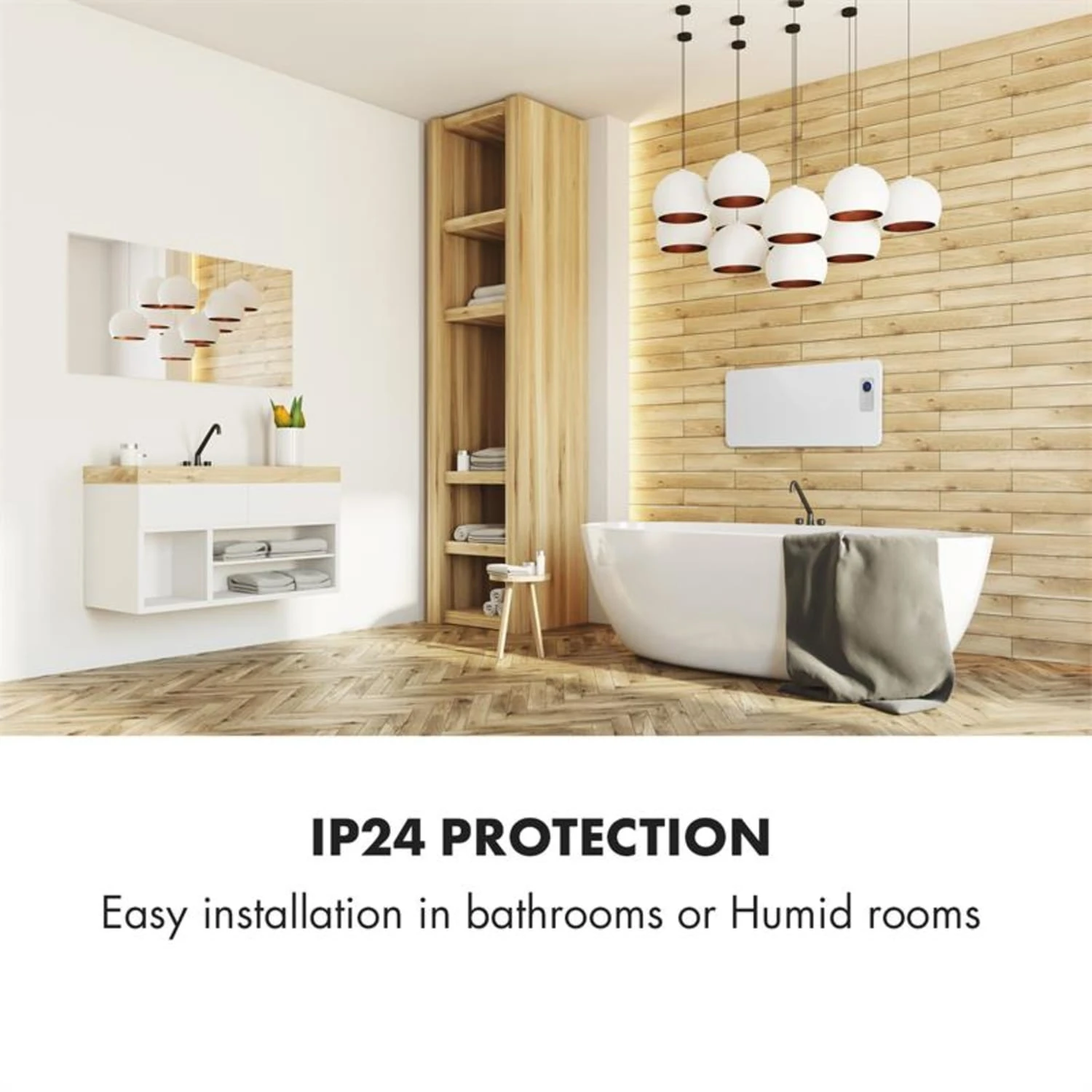 Hot Spot CV20 Konvektorheizung 2000W IP24 Fernbedienung Weiß – Bild 6