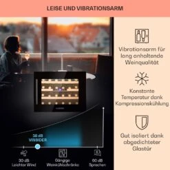 Vinsider 24 Built-In Uno Onyx Einbau-Weinkühlschrank 24 Flaschen 57 L -Outdoor Grills Store 10032965 de 0004 usp