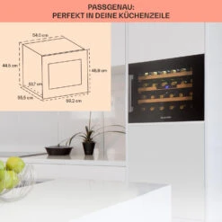 Vinsider 24 Built-In Uno Onyx Einbau-Weinkühlschrank 24 Flaschen 57 L -Outdoor Grills Store 10032965 de 0005 usp