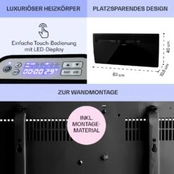 Hot Spot Slimcurve Heizgerät 80x40cm 40m² 2000W 5-40°C LED IP24 -Outdoor Grills Store 10033017 de 0006 usp
