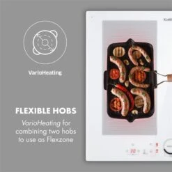 Delicatessa 60 Induktionskochfeld 4 Zonen 7000W Timer Weiß -Outdoor Grills Store 10033027 yy 0003 logo Klarstein Delicatessa 60 Induktionskochfeld weiss