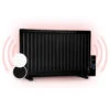 Wallander Ölradiator 800W Thermostat Ölheizung Ultraflach Schwarz