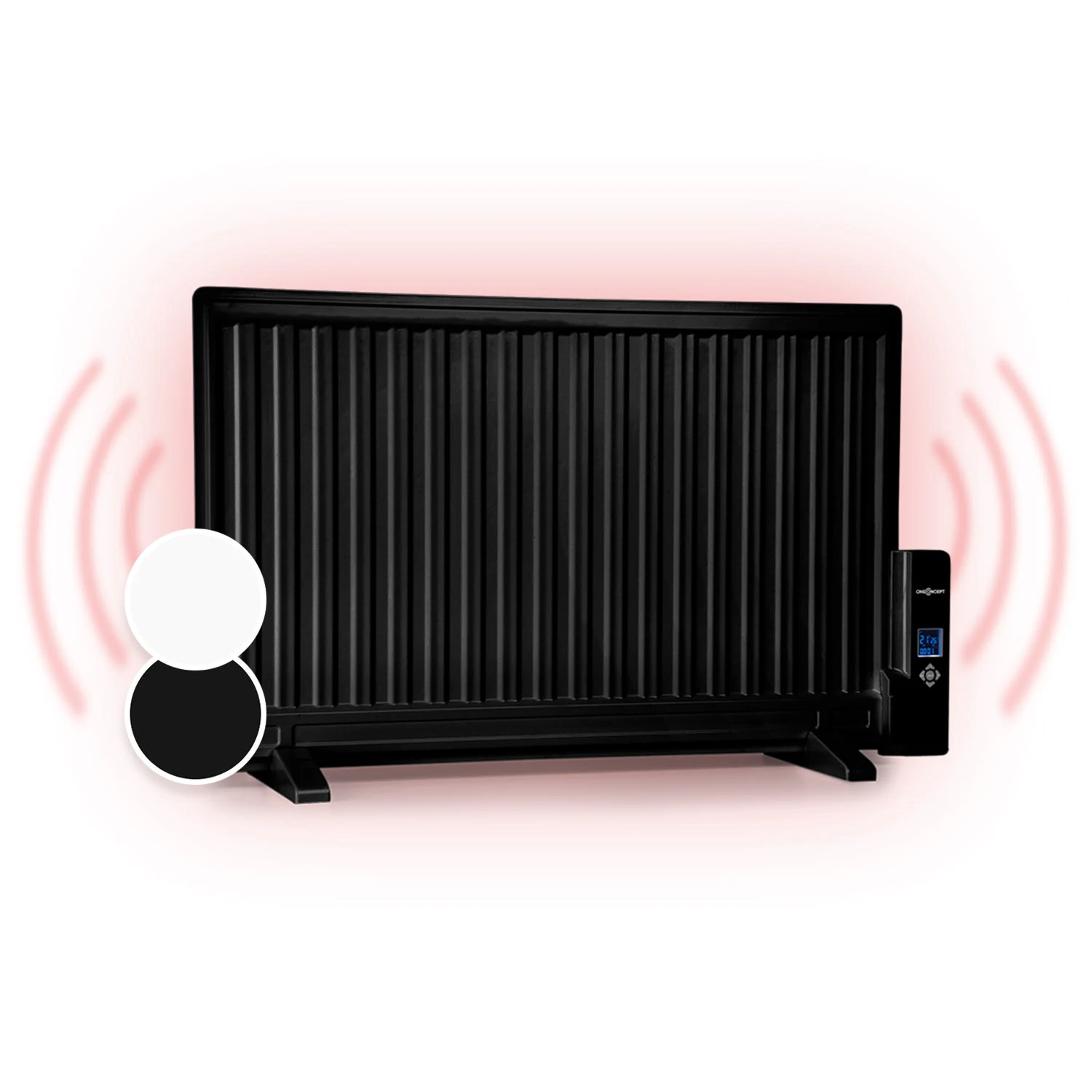 Wallander Ölradiator 800W Thermostat Ölheizung Ultraflach Schwarz 1 Wallander Ölradiator 800W Thermostat Ölheizung Ultraflach Schwarz