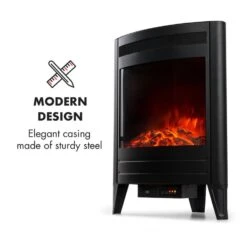 Vienna Elektrischer Eckkamin 1900W Wochentimer Fernbedienung -Outdoor Grills Store 10033112 yy 0006 logo Electric Fireplace With log LED flame