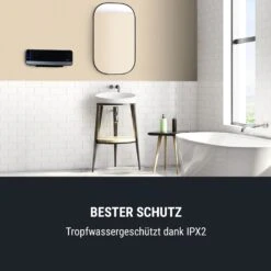 Wallkyrie Wandheizgerät 1000W/2000W 10 - 49 °C Thermostat Schwarz -Outdoor Grills Store 10033139 de 0006 logo