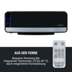 Wallkyrie Wandheizgerät 1000W/2000W 10 - 49 °C Thermostat Schwarz -Outdoor Grills Store 10033139 de 0007 logo
