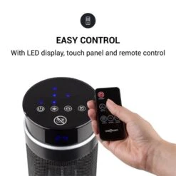 Heat Spike Turmheizgerät 1200/2200W 8h-Timer Thermostat Schwarz 11 Heat Spike Turmheizgerät 1200/2200W 8h-Timer Thermostat Schwarz -Outdoor Grills Store 10033141 yy 0004 logo oneConcept Heat Spike Turmheizgeraet schwarz