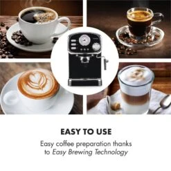 Espressionata Gusto Espressomaschine 1100W 15 Bar Druck Schwarz 12 Espressionata Gusto Espressomaschine 1100W 15 Bar Druck Schwarz -Outdoor Grills Store 10033209 yy 0004 logo Klarstein Espressionata Gusto Espressomaschine