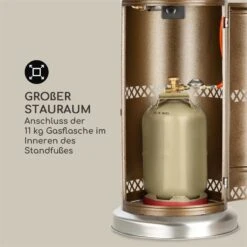 Goldflame Deluxe Terrassenheizstrahler 36.000BTU/11kW Mobil Edelstahl -Outdoor Grills Store 10033279 yy 0006 logo Blumfeldt Goldflame Deluxe Heizstrahler kupfer