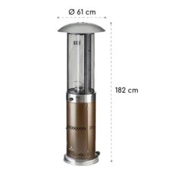 Goldflame Deluxe Terrassenheizstrahler 36.000BTU/11kW Mobil Edelstahl -Outdoor Grills Store 10033279 yy 0009 logo Blumfeldt Goldflame Deluxe Heizstrahler kupfer