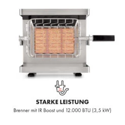 Crossfire Vertikaler Gasgrill 800°C Infrarot-Brenner 12.000 BTU Silber -Outdoor Grills Store 10033288 de 0003 logo