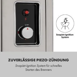 Crossfire Vertikaler Gasgrill 800°C Infrarot-Brenner 12.000 BTU Silber -Outdoor Grills Store 10033288 de 0006 logo