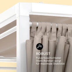 Eremitage Double Sunbed 2 Pers Stahl-Rahmen Sonnendach Vorhänge Creme -Outdoor Grills Store 10033317 de 0005 logo