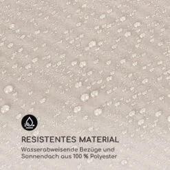 Eremitage Double Sunbed 2 Pers Stahl-Rahmen Sonnendach Vorhänge Creme -Outdoor Grills Store 10033317 de 0009 logo