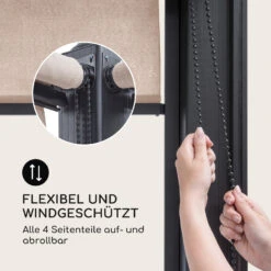 Pantheon Cortina Pavillon Mit Dach 3x4m 4 Seitenteile Beige -Outdoor Grills Store 10033318 de 0005 logo