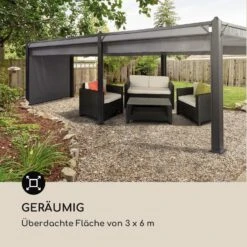 Pantheon Cortina Pavillon Mit Dach 3x6m 4 Seitenteile Grau -Outdoor Grills Store 10033321 de 0004 logo