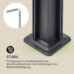 Pantheon Cortina Pavillon Mit Dach 3x6m 4 Seitenteile Grau -Outdoor Grills Store 10033321 de 0006 logo