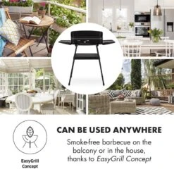 Porterhouse Elektrogrill 2200W Antihaft-Grillfläche Schwarz -Outdoor Grills Store 10033322 yy 0006 logo Klarstein Porterhouse Elektrogrill 2200W schwarz