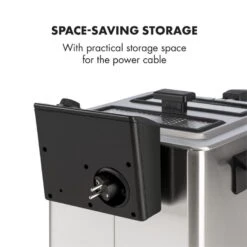 Family Fry Fritteuse 3000W Oil Drain Technology Edelstahl Silber -Outdoor Grills Store 10033342 yy 0009 logo Klarstein Family Fry Fritteuse 3000W silber