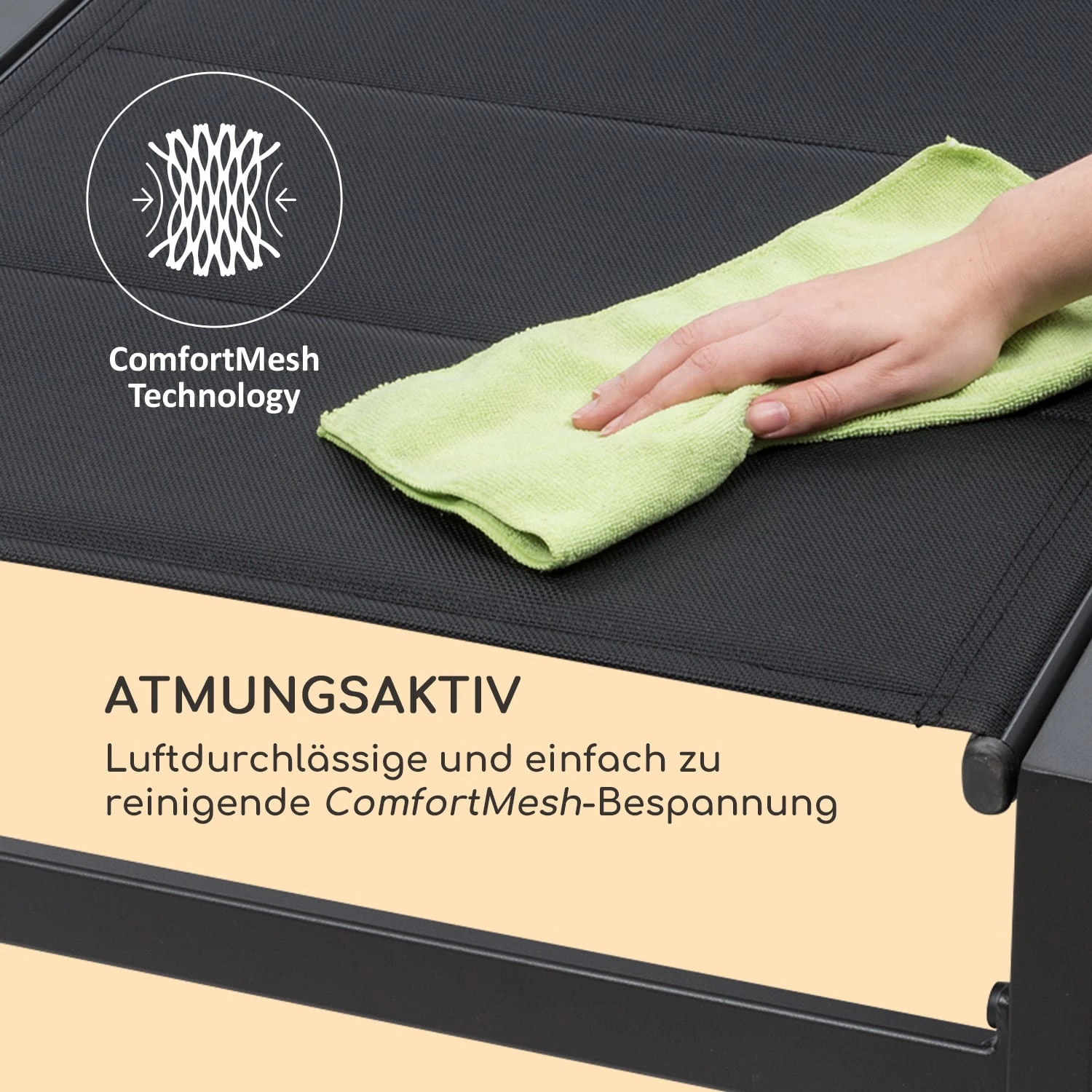 Renazzo Lounge Liegestuhl 70/30 PVC/PE Aluminium 6-Stufen Anthrazit 7 Renazzo Lounge Liegestuhl 70/30 PVC/PE Aluminium 6-Stufen Anthrazit – Bild 7