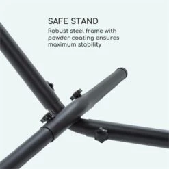 Sri Lanka Swing Hängematte Stahlrahmen 160 Kg Max. Gestreift -Outdoor Grills Store 10033371 yy 0004 logo Blumfeldt Sri Lanka Swing Haengematte gestreift
