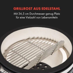 Queensize Kamado Grill Thermometer Abnehmbare Seitenteile Schwarz 12 Queensize Kamado Grill Thermometer Abnehmbare Seitenteile Schwarz -Outdoor Grills Store 10033377 de 0003 logo