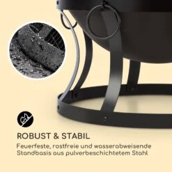 Pentos 2-in-1-Feuerschale Ø73cm Funkenschutz Ø60cm Grill Gusseisen 14 Pentos 2-in-1-Feuerschale Ø73cm Funkenschutz Ø60cm Grill Gusseisen -Outdoor Grills Store 10033380 de 0006 logo