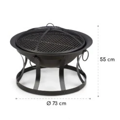 Pentos 2-in-1-Feuerschale Ø73cm Funkenschutz Ø60cm Grill Gusseisen 17 Pentos 2-in-1-Feuerschale Ø73cm Funkenschutz Ø60cm Grill Gusseisen -Outdoor Grills Store 10033380 yy 0009 logo