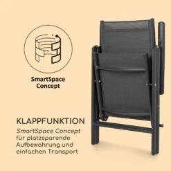 Almeria Klappstuhl 2er-Set 56,5 X 107 X 68 Cm ComfortMesh Aluminium -Outdoor Grills Store 10033400 de 0006 logo
