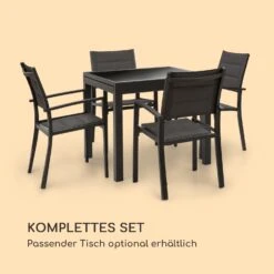 Torremolinos Gartenstühle 2 St. Aluminium ComfortMesh Dunkelgrau -Outdoor Grills Store 10033404 de 0008 logo