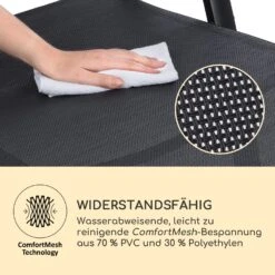 Pomporto Lounge Liegestuhl 70/30 PVC/PE Aluminium 7-Stufen Anthrazit 15 Pomporto Lounge Liegestuhl 70/30 PVC/PE Aluminium 7-Stufen Anthrazit -Outdoor Grills Store 10033409 de 0007 logo