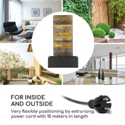 Raincastle Gartenbrunnen 12 LEDs 8W IPX8 Indoor & Outdoor -Outdoor Grills Store 10033428 yy 0003 logo Blumfeldt Raincastle Gartenbrunnen 12 LEDs