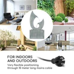 Trumpet Flow Gartenbrunnen 8W Verzinktes Metall LEDs Indoor & Outdoor -Outdoor Grills Store 10033430 yy 0003 logo Blumfeldt Trumpet Flow Gartenbrunnen