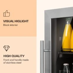 Beersafe 5XL Kühlschrank 148 Liter 3 Böden Panoramaglastür Edelstahl -Outdoor Grills Store 10033435 uk 0003 logo