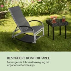 Beverly Wood Sonnenliege Schaukelstuhl Aluminium Grau -Outdoor Grills Store 10033454 de 0005 logo