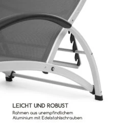 Beverly Wood Sonnenliege Schaukelstuhl Aluminium Grau -Outdoor Grills Store 10033454 de 0006 logo