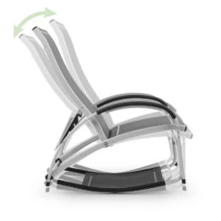 Beverly Wood Sonnenliege Schaukelstuhl Aluminium Grau -Outdoor Grills Store 10033454 uk 0008 logo