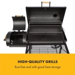 Beef Brisket Smoker Grill Holzkohlegrill/Smoker Edelstahl-Grill Mobil 11 Beef Brisket Smoker Grill Holzkohlegrill/Smoker Edelstahl-Grill Mobil -Outdoor Grills Store 10033460 yy 0003 logo Klarstein Beef Brisket Smoker Grill schwarz