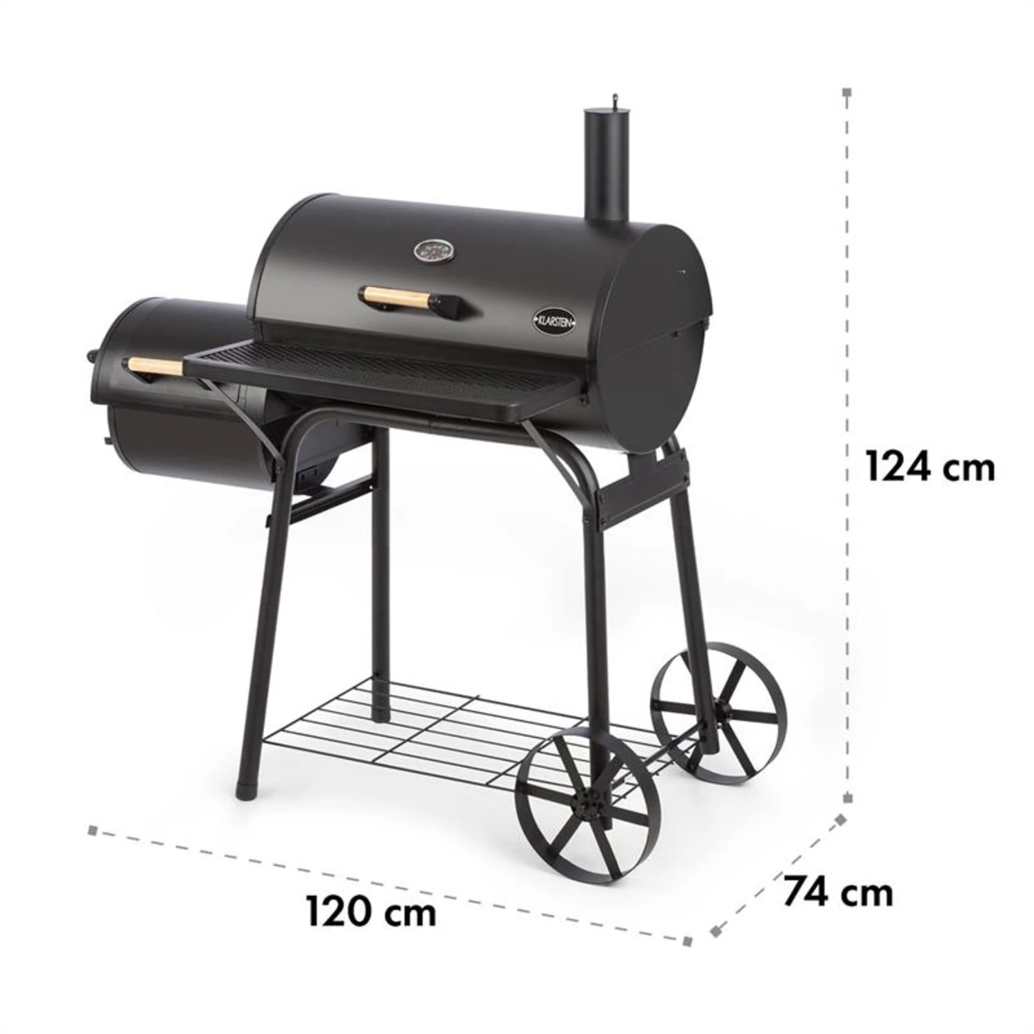 Beef Brisket Smoker Grill Holzkohlegrill/Smoker Edelstahl-Grill Mobil 9 Beef Brisket Smoker Grill Holzkohlegrill/Smoker Edelstahl-Grill Mobil – Bild 9