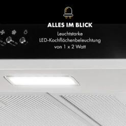 Contempo Unterbau-Dunstabzugshaube 60cm 175m³/h LED Edelstahl Acryl -Outdoor Grills Store 10033470 de 0006 logo