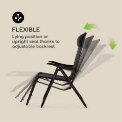 California Dreaming Sonnenliege, Polsterung, Stahlrahmen, Schwarz -Outdoor Grills Store 10033474 yy 0005 logo Blumfeldt California Dreaming Sonnenliege schwarz