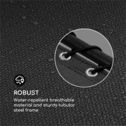 California Dreaming Sonnenliege, Polsterung, Stahlrahmen, Schwarz -Outdoor Grills Store 10033474 yy 0006 logo Blumfeldt California Dreaming Sonnenliege schwarz