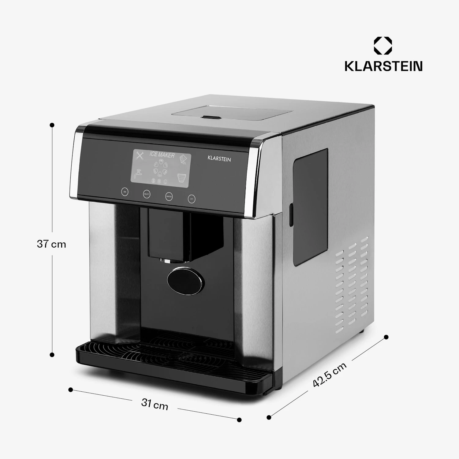 Eiszeit Eiswürfelmaschine Edelstahl 3 Eiswürfelgrößen Silber 7 Eiszeit Eiswürfelmaschine Edelstahl 3 Eiswürfelgrößen Silber – Bild 7