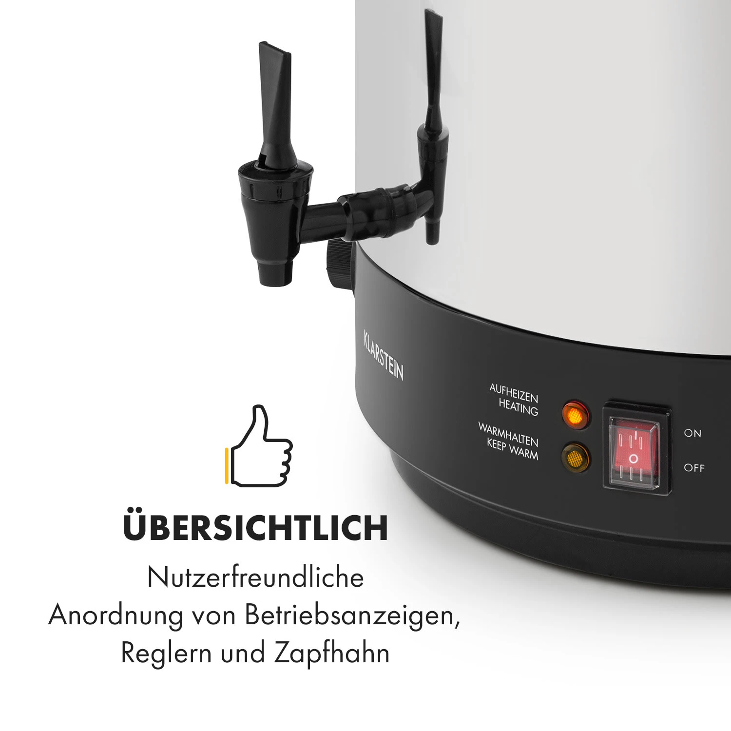 KonfiStar 40 Einkochautomat Getränkespender 2500W 40L Edelstahl 6 KonfiStar 40 Einkochautomat Getränkespender 2500W 40L Edelstahl – Bild 6